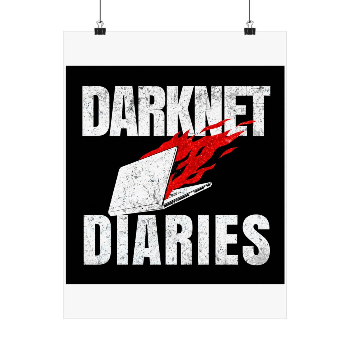Darknet Diaries Logo Poster - alternate angle 1, merchandise