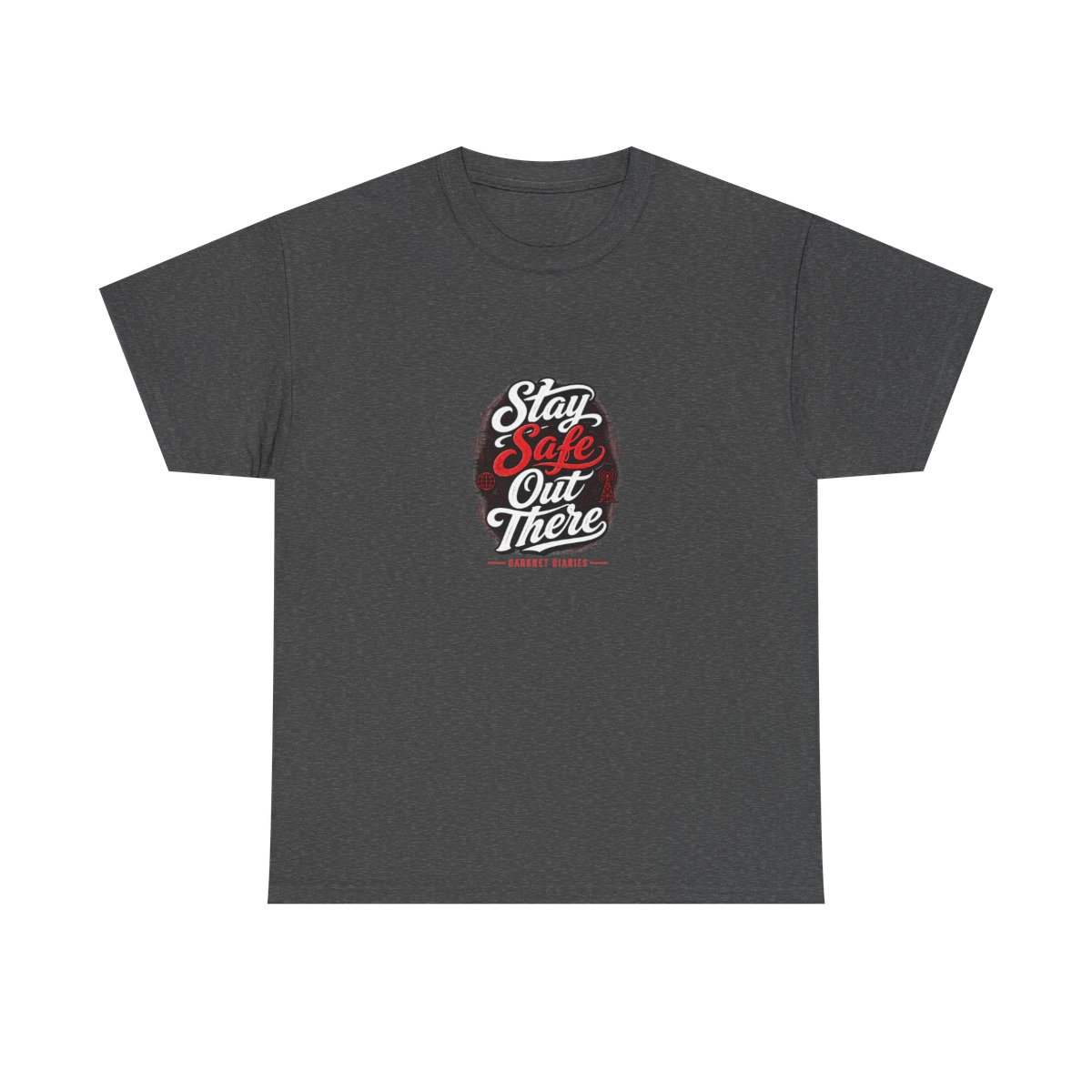 Darknet Diaries "Stay Safe Out There" Unisex Tee - alternate angle 4, merchandise