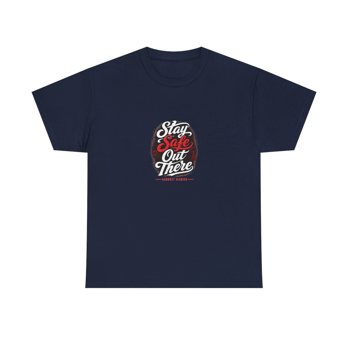Darknet Diaries "Stay Safe Out There" Unisex Tee - alternate angle 5, merchandise