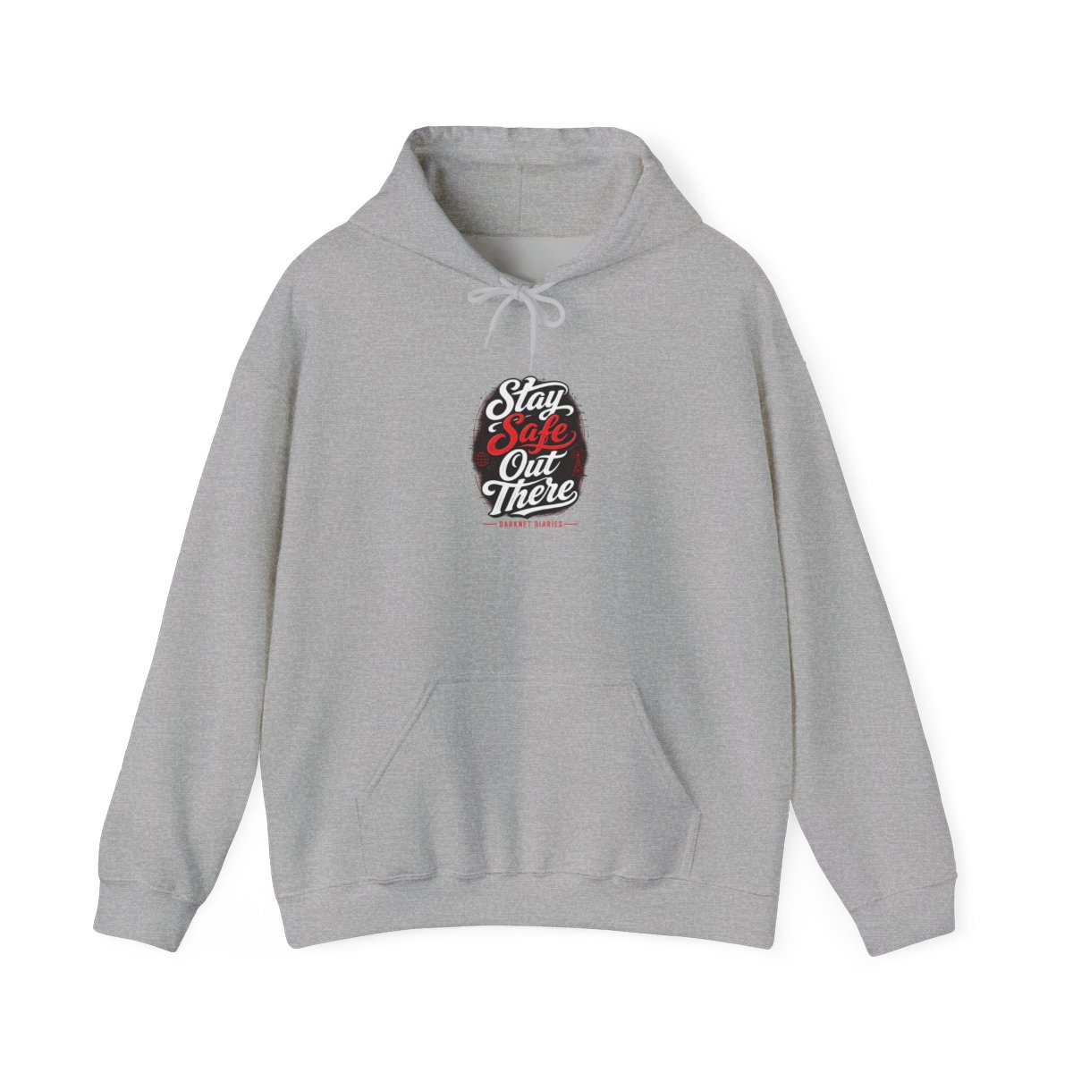 Darknet Diaries "Stay Safe Out There" Hoodie - alternate angle 2, merchandise