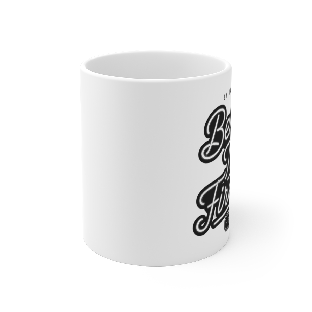 Darknet Diaries "Behind The Firewall" White Mug - alternate angle 1, merchandise