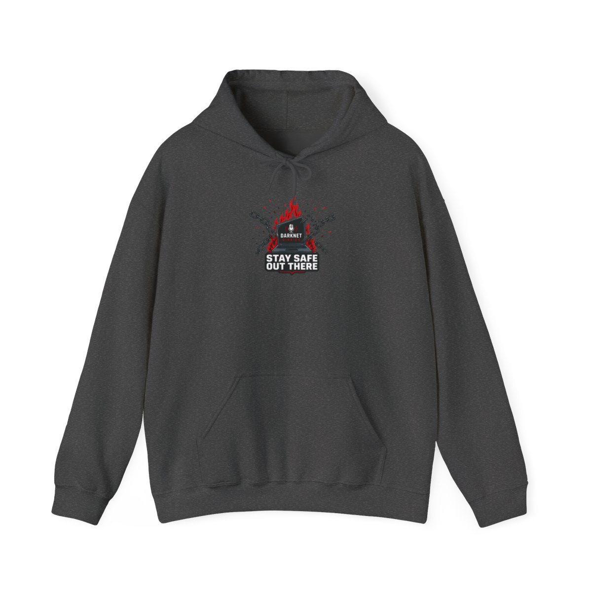Darknet Diaries "Stay safe out there," Hoodie - alternate angle 4, merchandise