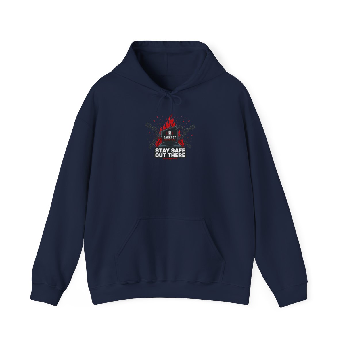 Darknet Diaries "Stay safe out there," Hoodie - alternate angle 5, merchandise