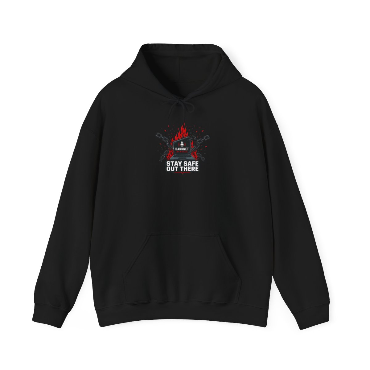Darknet Diaries "Stay safe out there," Hoodie