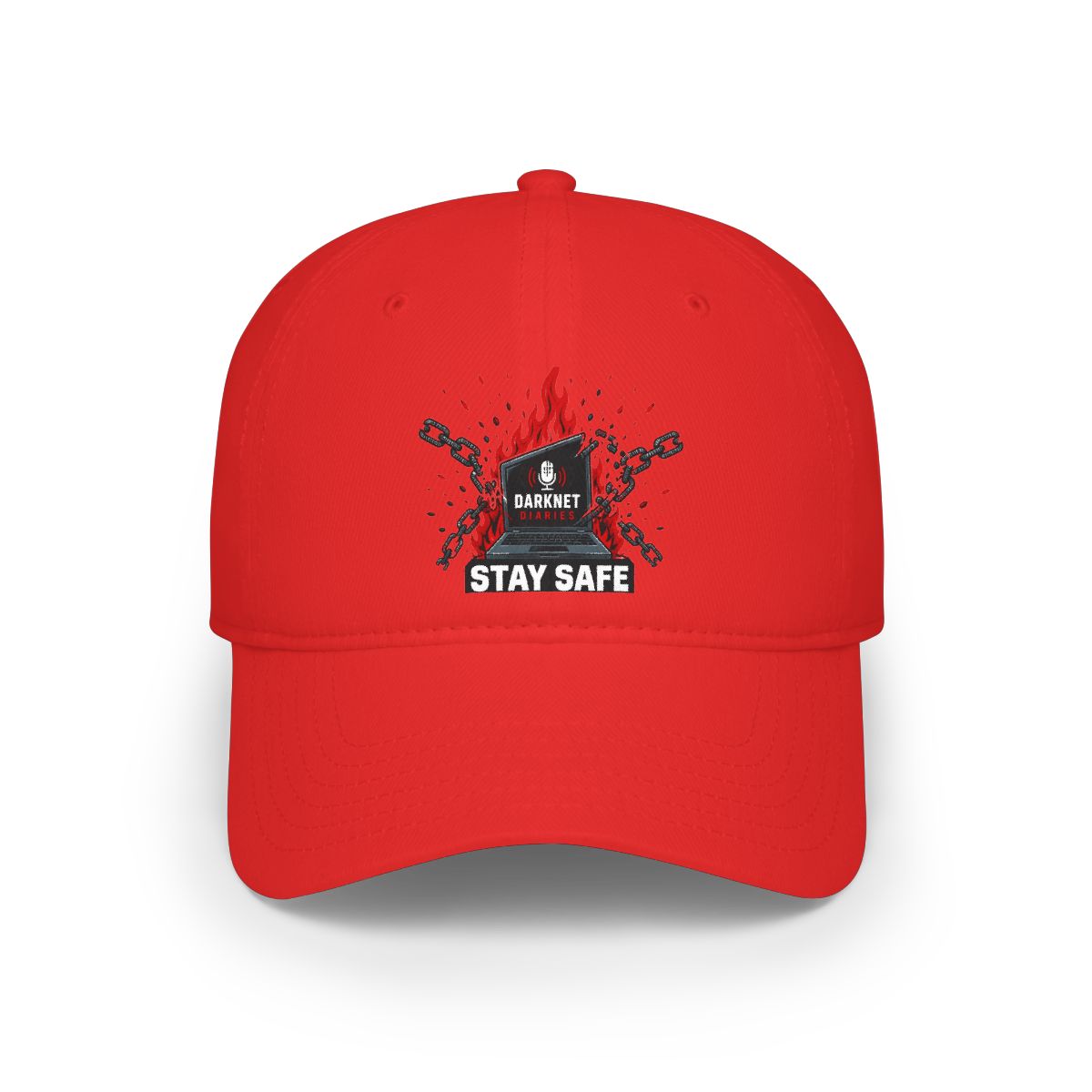 Darknet Diaries "Stay safe out there," Hat - alternate angle 4, merchandise