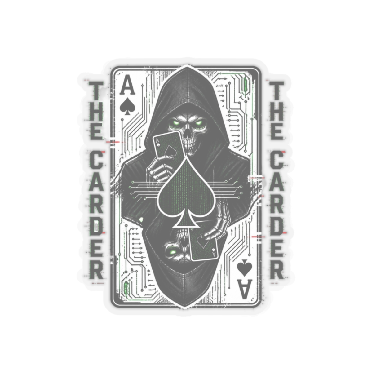 Darknet Diaries "The Carder" Sticker - alternate angle 3, merchandise