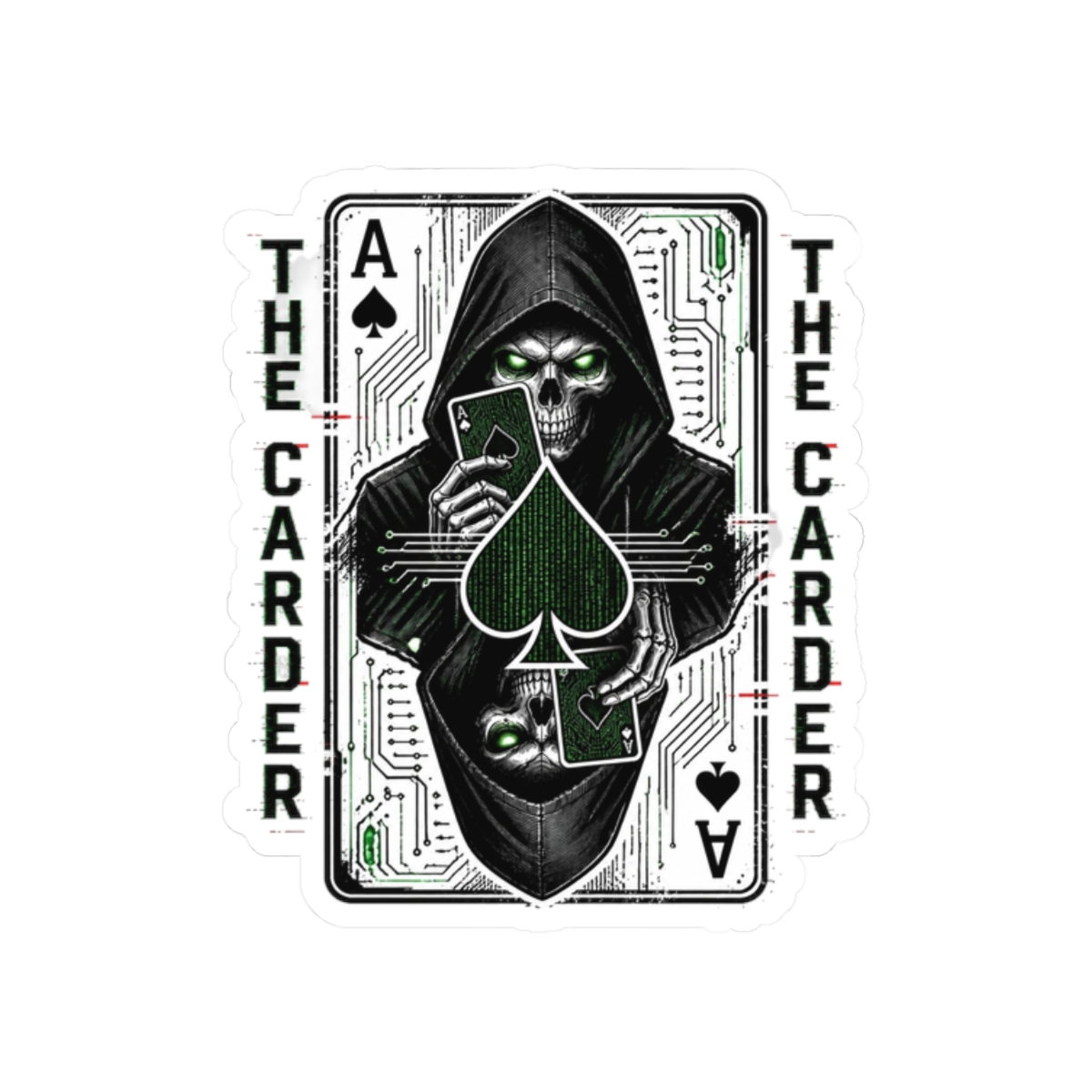 Darknet Diaries "The Carder" Sticker - alternate angle 1, merchandise