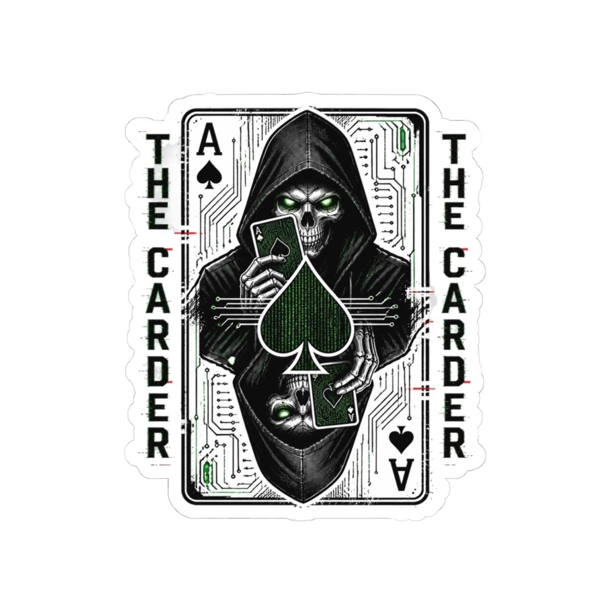Darknet Diaries "The Carder" Sticker - alternate angle 5, merchandise