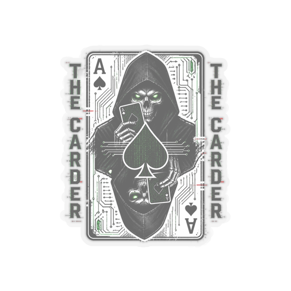 Darknet Diaries "The Carder" Sticker - alternate angle 2, merchandise