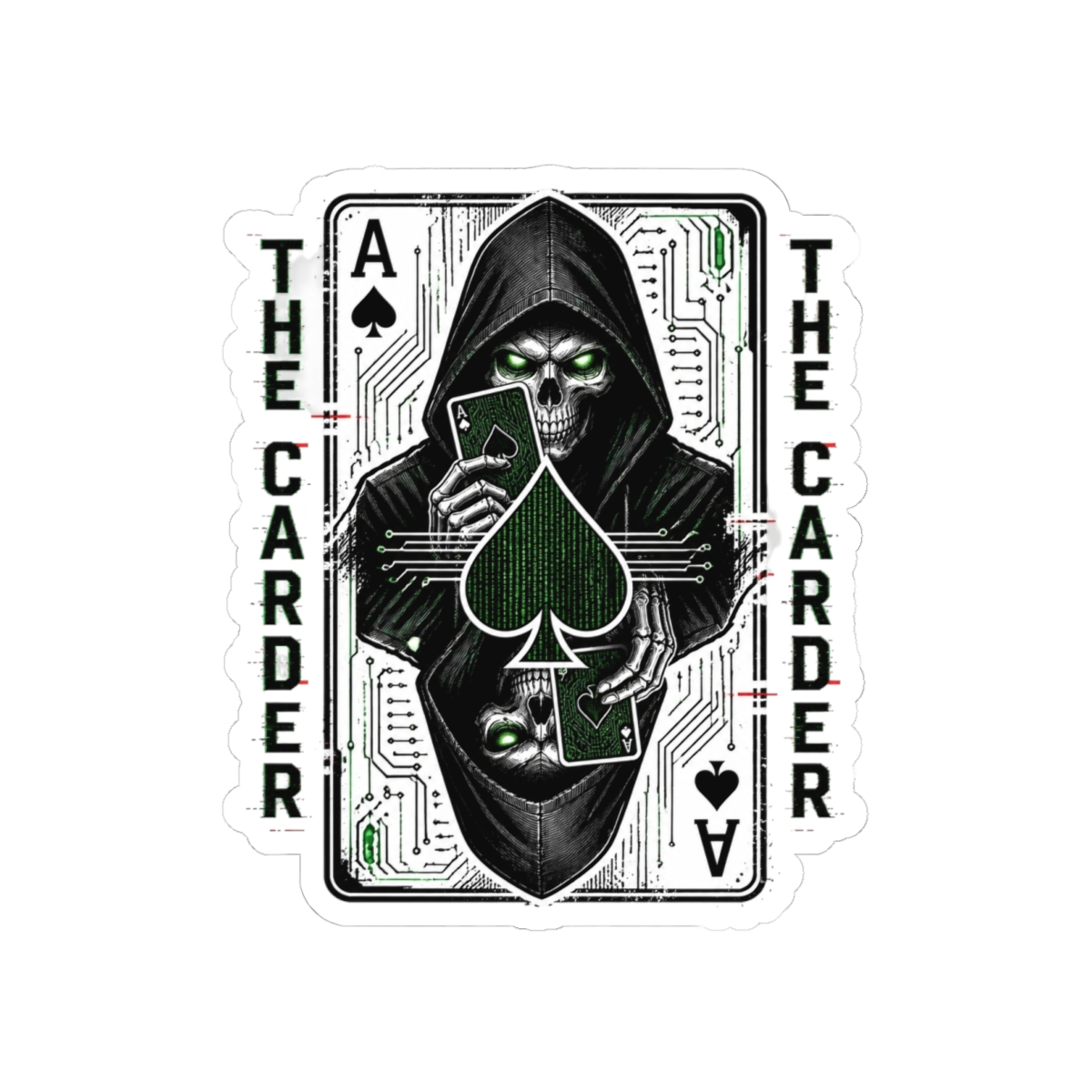 Darknet Diaries "The Carder" Sticker - Official Stickers merchandise