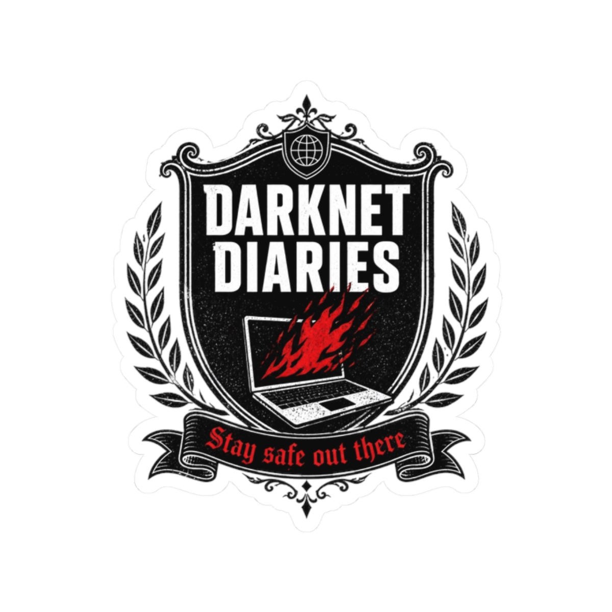 Darknet Diaries "DARKNET DIARIES" Sticker