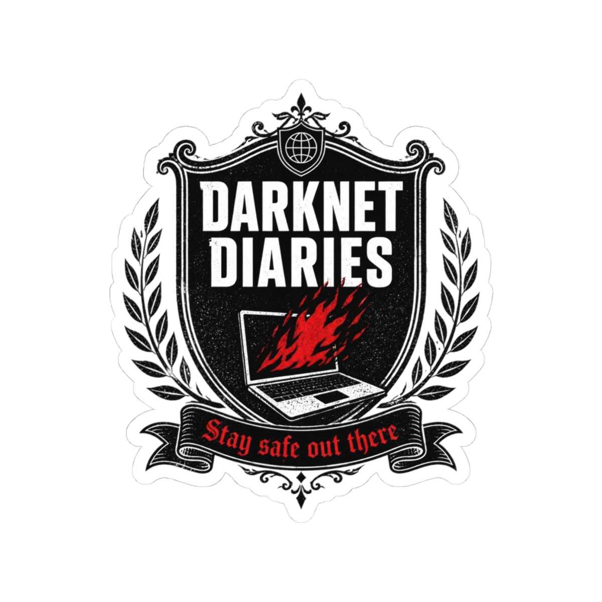 Darknet Diaries "DARKNET DIARIES" Sticker